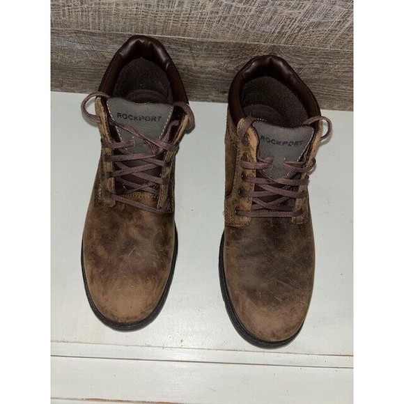 Rockport Shoes Men Size 11.5 M Brown Hydro Shield Waterproof Leather TruTECH - Picture 1 of 9